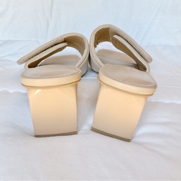 Open Edit Cava Slide Sandal Square Toe Heel | Size 7.5 Nude - Picture 8 of 8